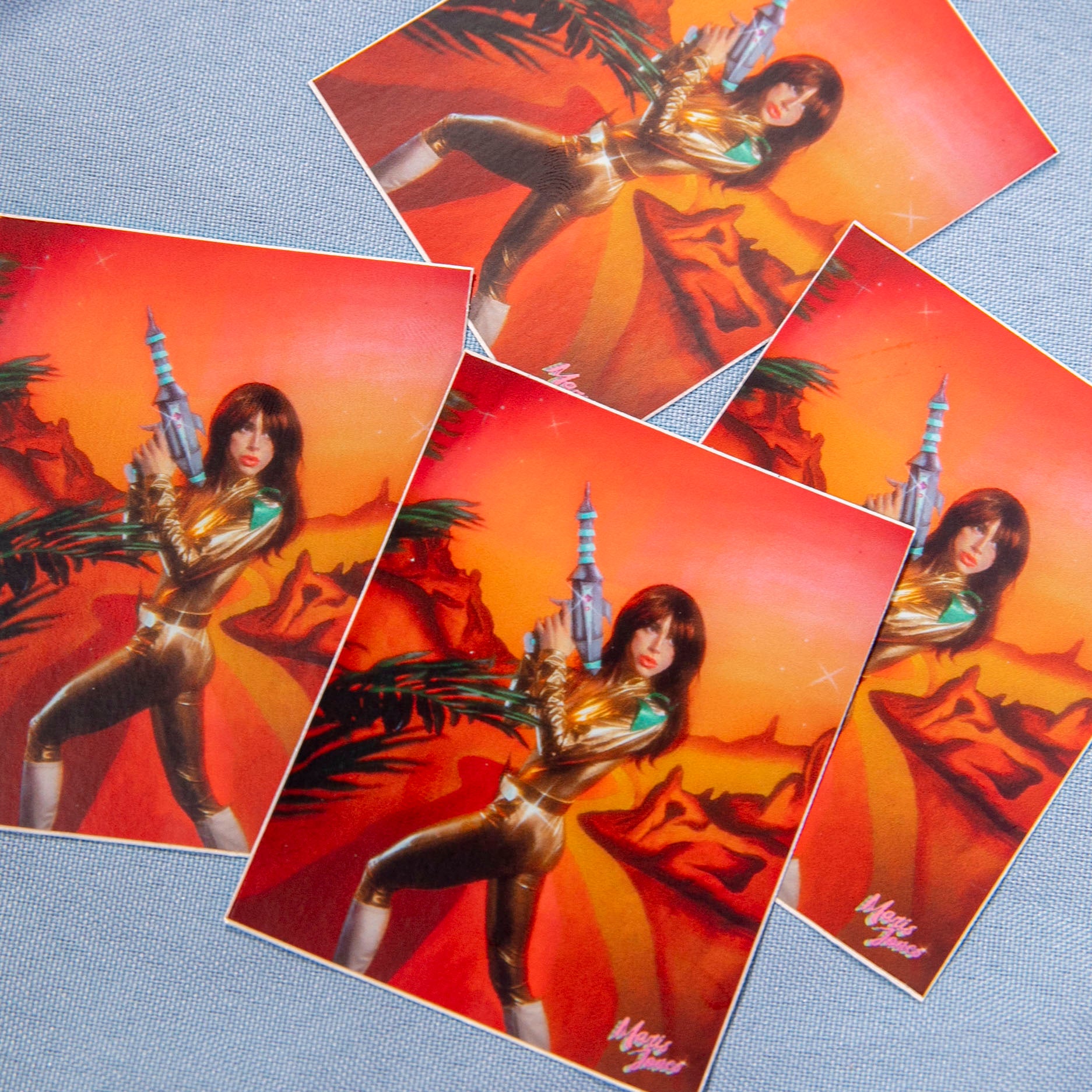 70s Sci Fi Vinyl Sticker