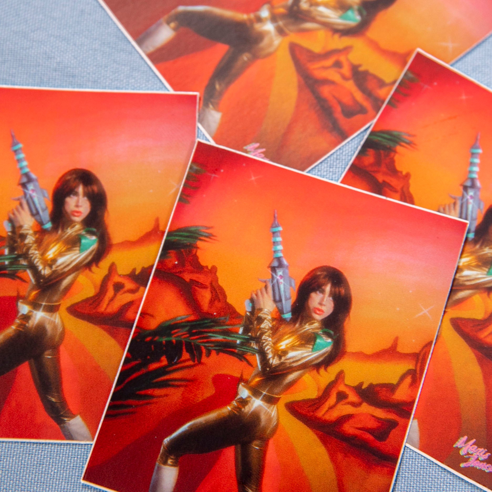 70s Sci Fi Vinyl Sticker